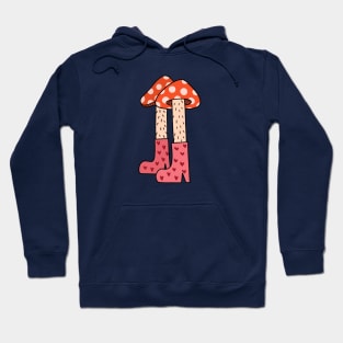 Mushroom feet in heart boots cartoon Hoodie